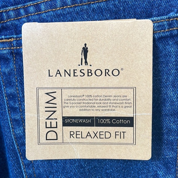 LANESBORO MENS JEANS RELAXED FITS STONEWASHED | Size - Picture 5 of 10